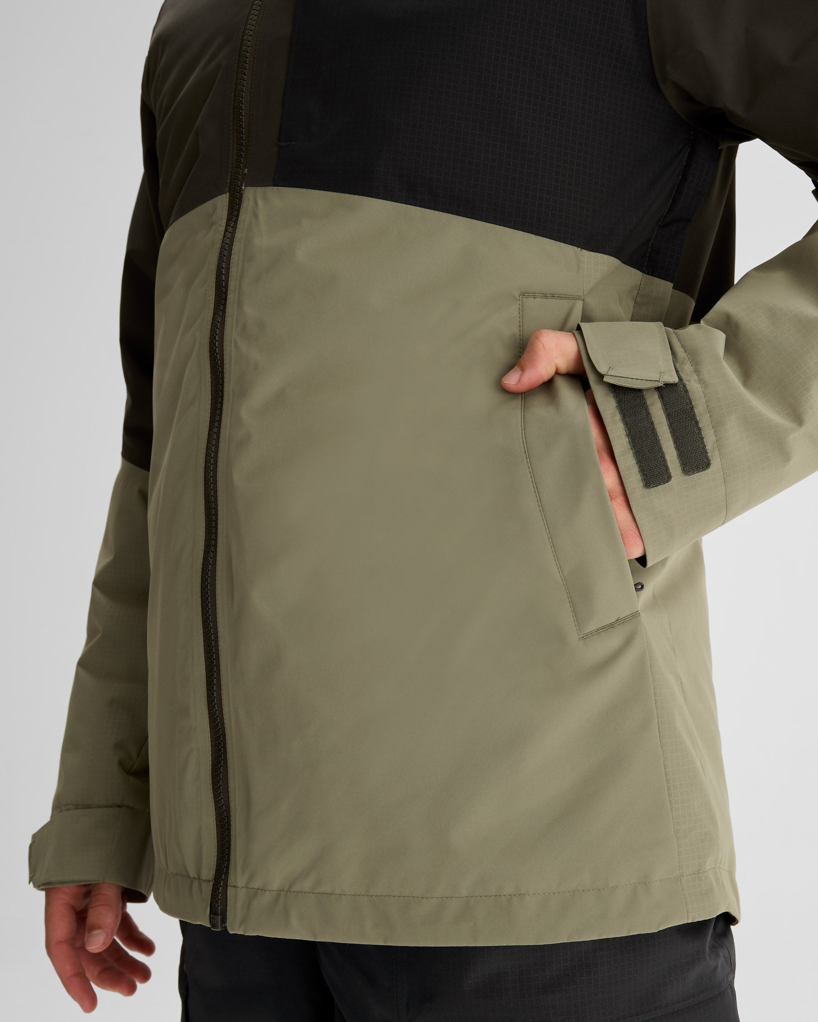 Men's PWDR Days 2L Insulated Snow Jacket - Dark Moss/Beech - Waterproof Winter Coat for Skiing, Snowboarding & Outdoor Activities