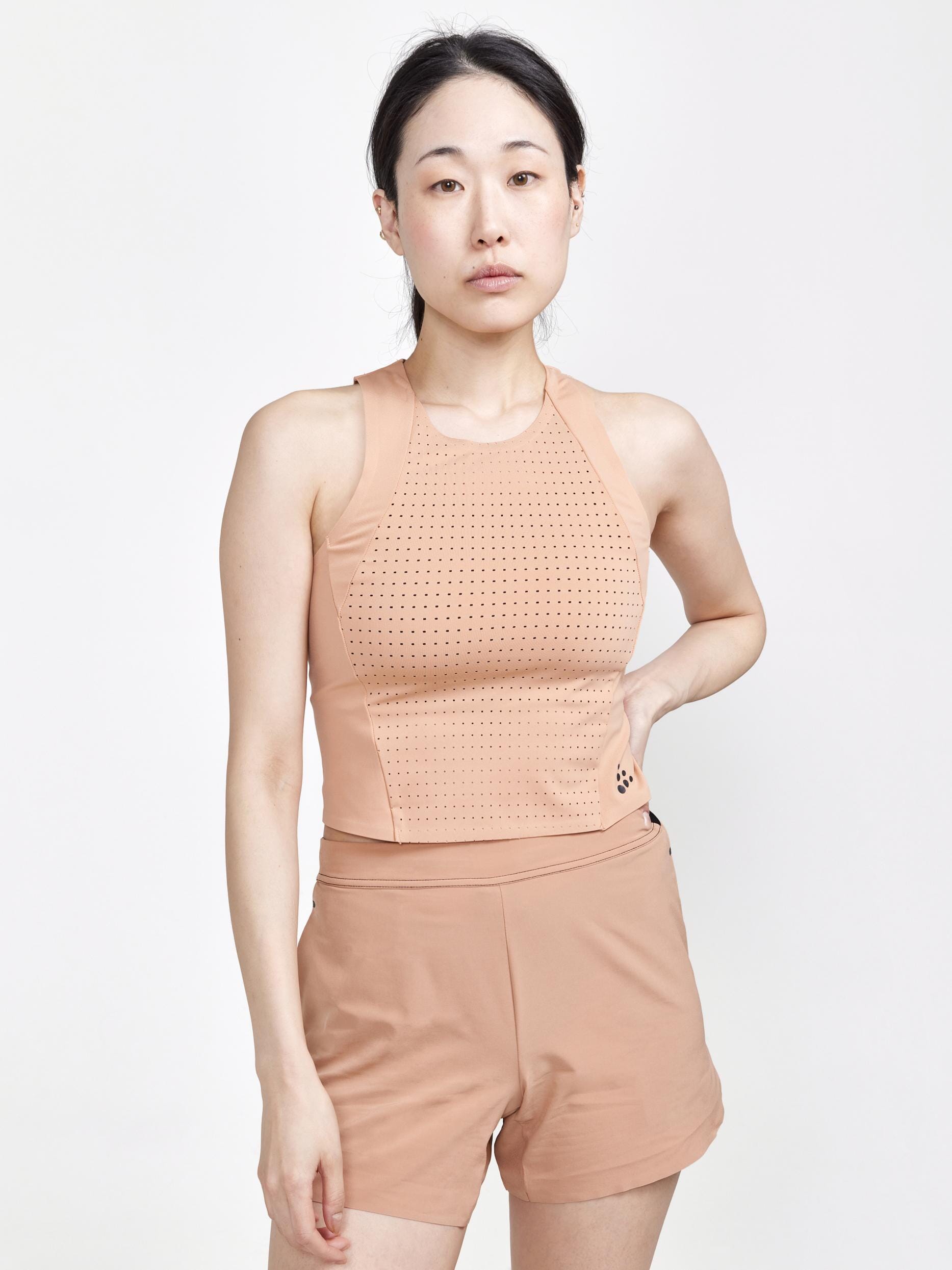 Women's ADV Hit Perforated Workout Tank Top - Breathable Fitness Shirt for Running, Yoga & Gym Training