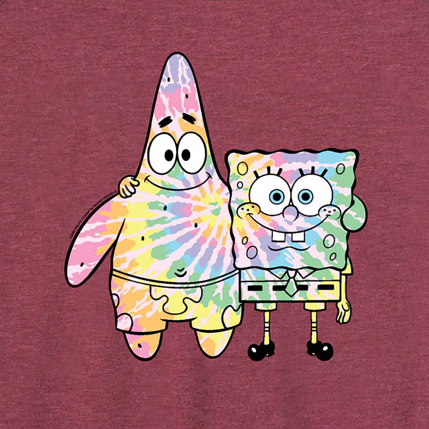 SpongeBob SquarePants & Patrick Tie Dye Women's Racerback Tank Top | Soft Breathable Workout Top | Perfect for Gym, Yoga & Summer Outfits