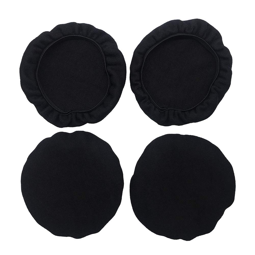Universal Stretchable Headphone Covers 2-Pack (4pcs) - Washable Fabric Ear Cup Covers for On-Ear Headphones 3.54