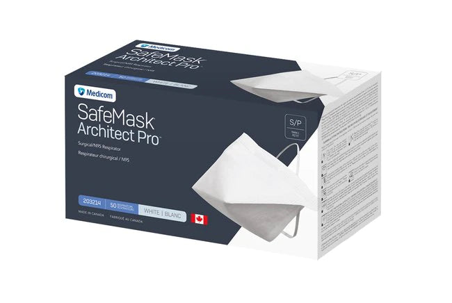 SAFEMASK ARCHITECT PRO N95 Respirators - 50 Pack | NIOSH Certified for Construction & Healthcare Workers | Dust, Pollen & Particle Protection for DIY Projects & Industrial Work