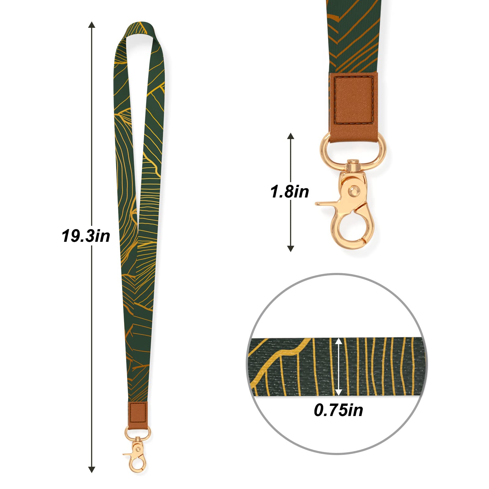Durable Neck Lanyard Keychain with Adjustable Strap - Universal Key Holder for Men & Women - Perfect for Car Keys, ID Badges, Cards, Wallet, Phone & Camera - Ideal for Office, School, Events & Travel Accessories