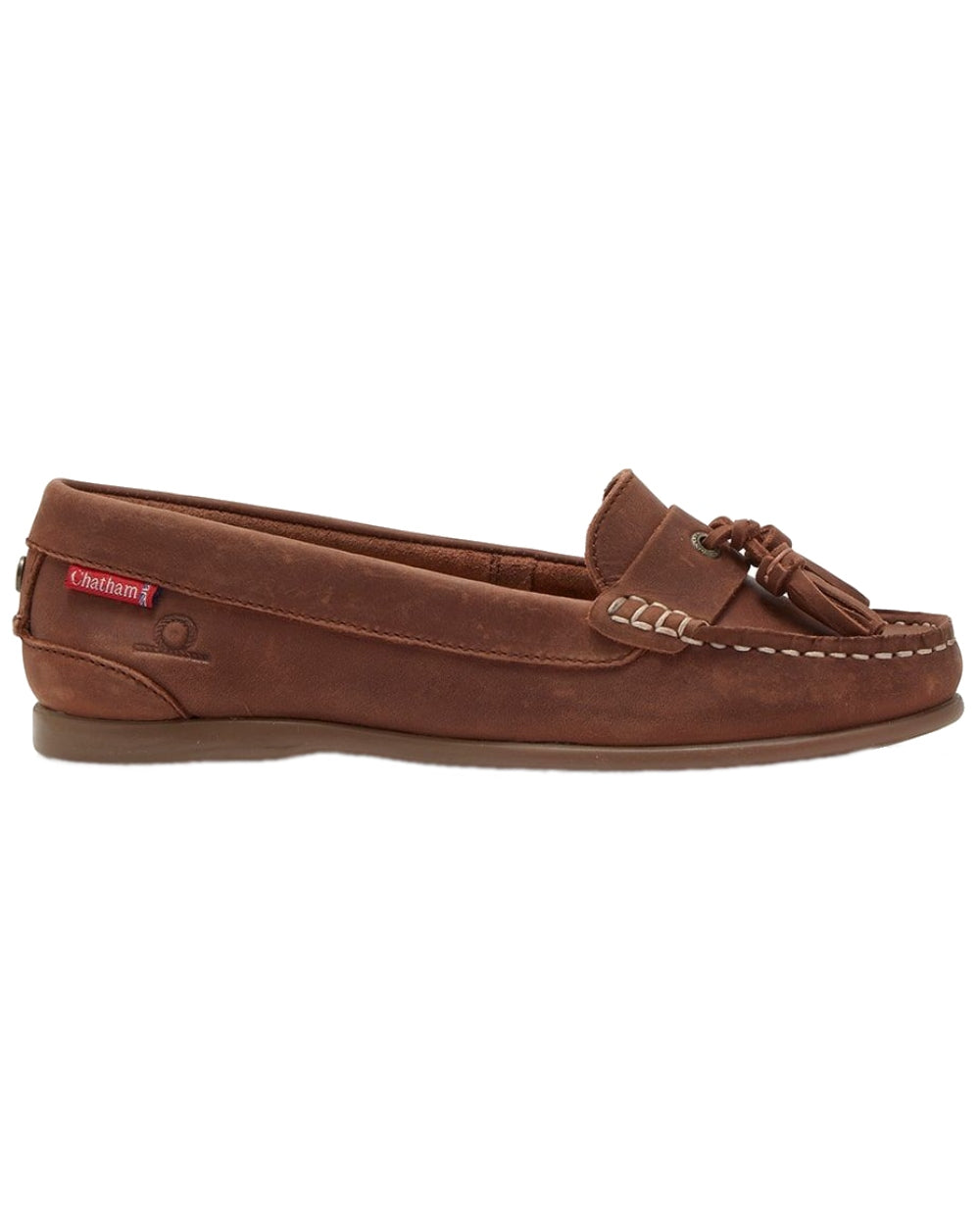 Chatham Women's Pulau Premium Leather Tassel Loafers - Comfortable Slip-On Shoes for Work, Office & Casual Outfits