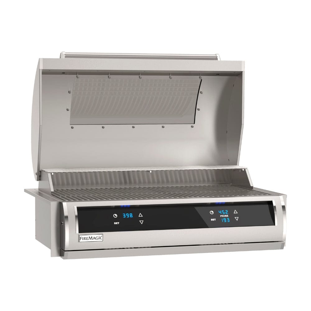 Fire Magic EL500i 35-Inch Built-In Smart Electric Grill with Dual Temperature Control & Viewing Window - Perfect for Outdoor Kitchen, Patio, and Backyard Entertaining (EL500i 4Z1E W)