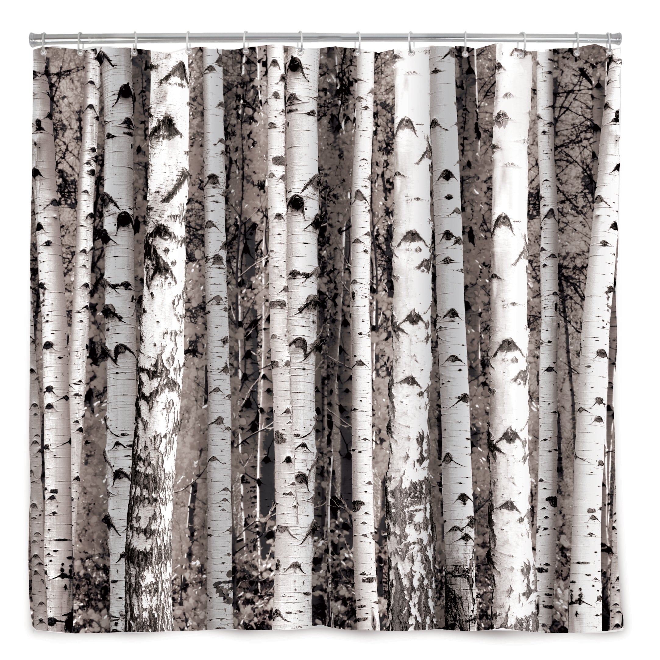 Eco-Friendly Birch Tree Design Shower Curtain - Waterproof & Mold Resistant Bathroom Decor for Modern Homes - Perfect for Bathrooms, Dorms, and Apartments