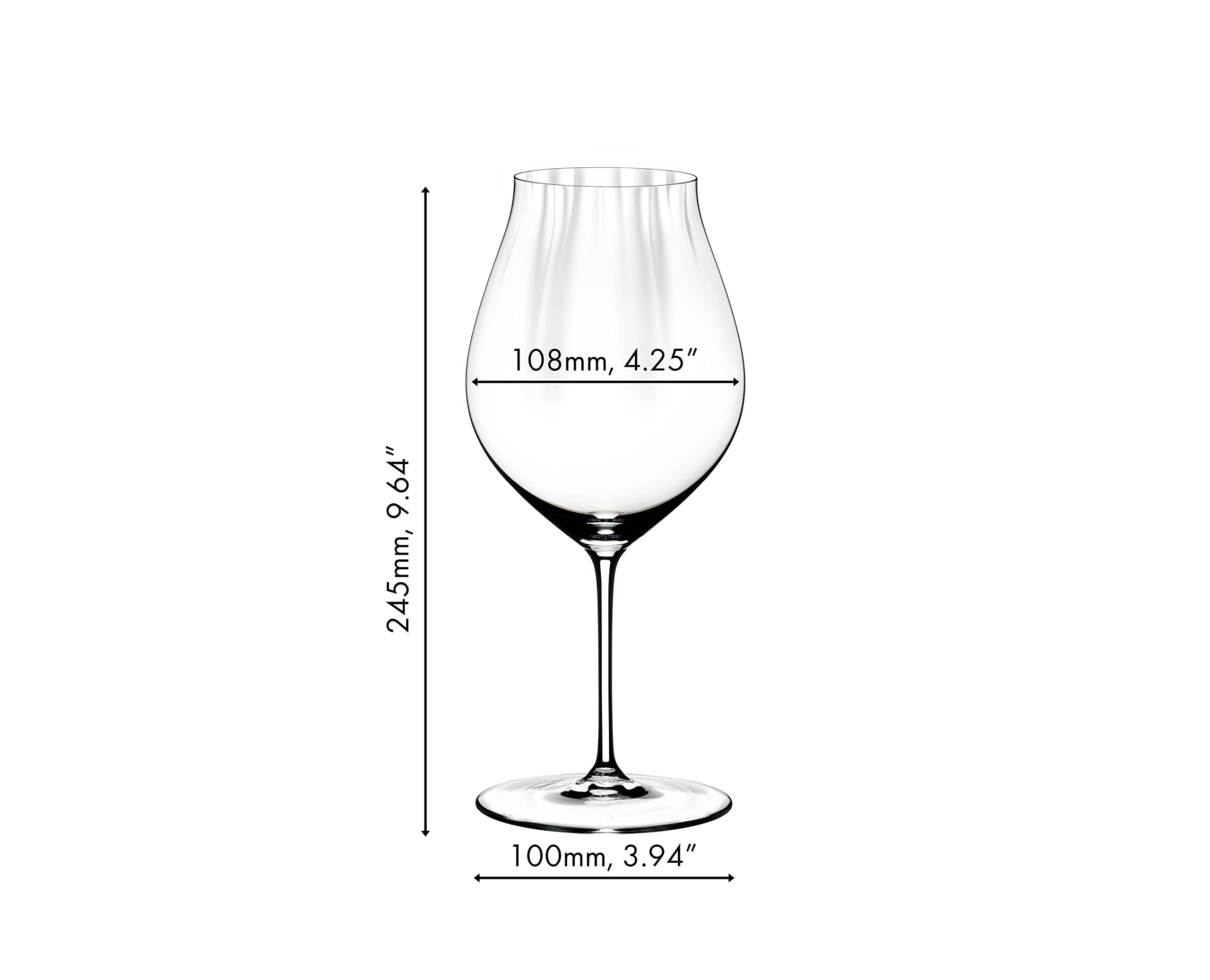 Premium Riedel Performance Wine Glasses Set of 4 - Crystal Clear Stemware for Red & White Wine Tasting, Dinner Parties & Gift Giving