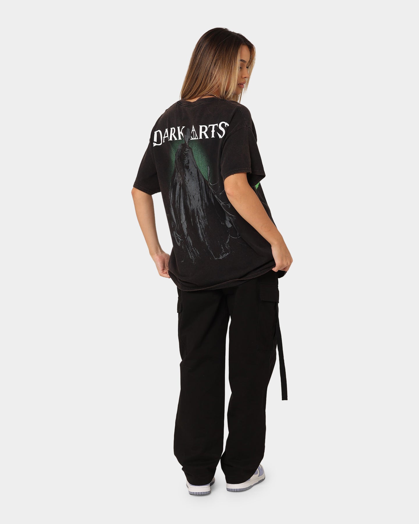 Harry Potter Dark Arts Vintage T-Shirt - Black Wash | Officially Licensed American Thrift Style | Perfect for Cosplay, Halloween & Potterhead Fashion