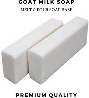 JILRA 100% Natural Goat Milk Soap Base - SLS Free, SLES Free, Paraben Free Melt & Pour Soap (2.2 lb) for Sensitive Skin & DIY Handmade Soap Making