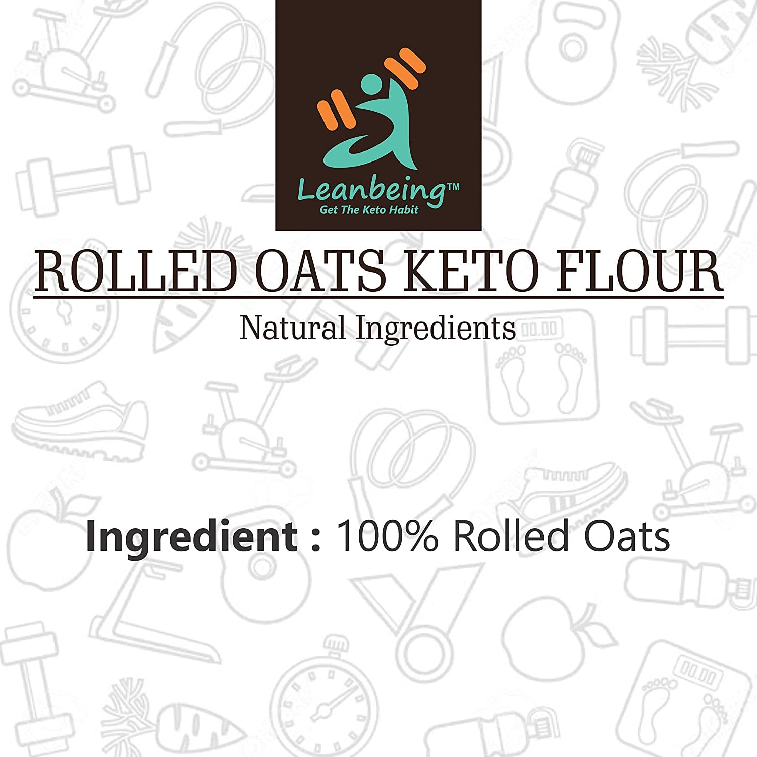 Organic Rolled Oats Flour 1Kg - 100% Natural, Gluten Free, High Fiber Oat Bran Atta for Baking & Healthy Cooking - Perfect for Pancakes, Bread & Smoothies
