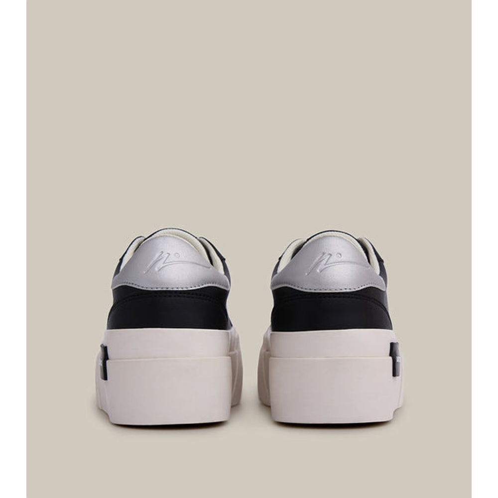 O.G. Classic Platform Black Sneakers in Silver Tail Black/Silver - Stylish & Comfortable Women's Shoes for Casual Wear, Running & Gym Workouts
