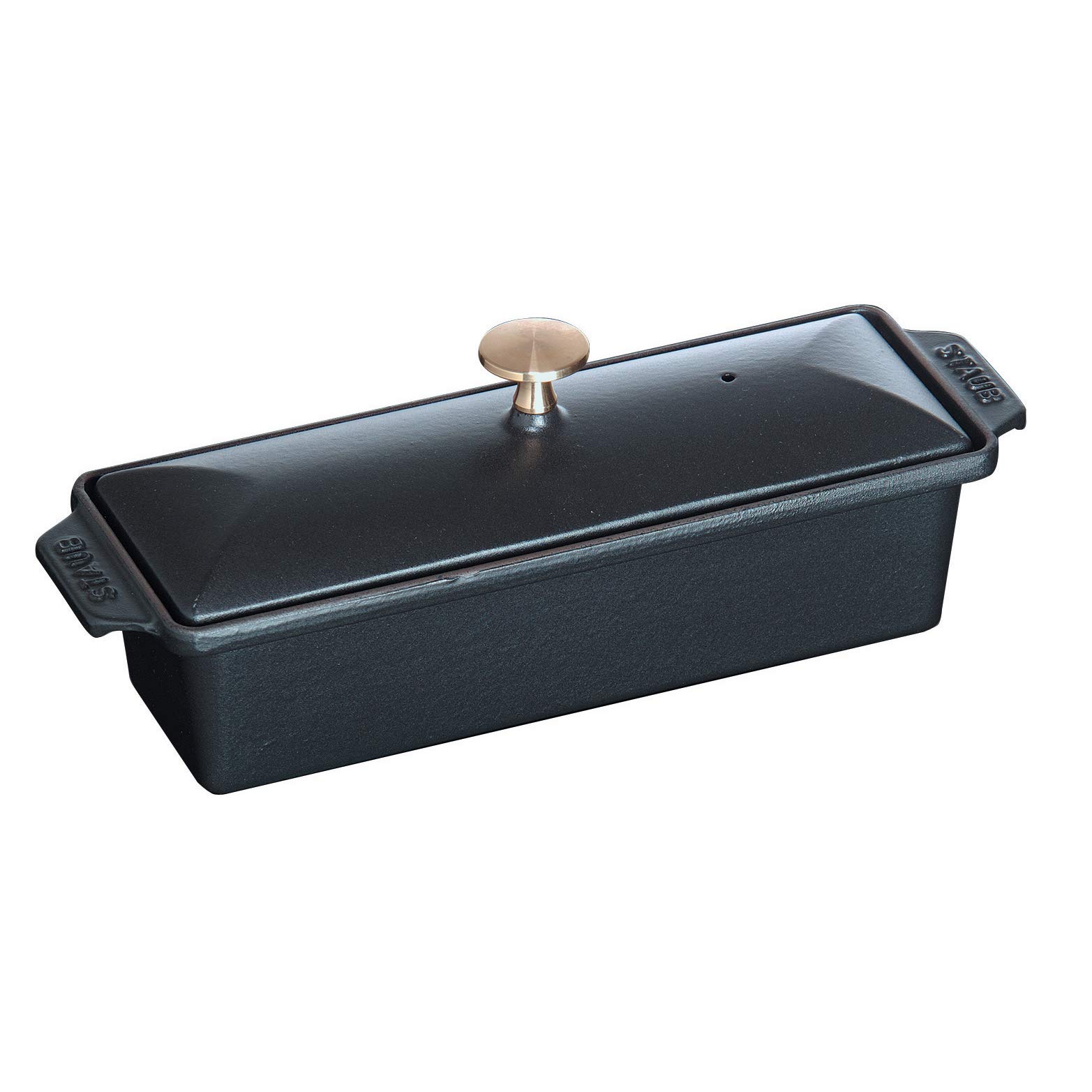 Premium Staub Cast Iron 1.5-Quart Rectangular Terrine - French-Made Matte Black Dutch Oven for Baking, Roasting & Serving | Perfect for Bread, Pâté & Casseroles