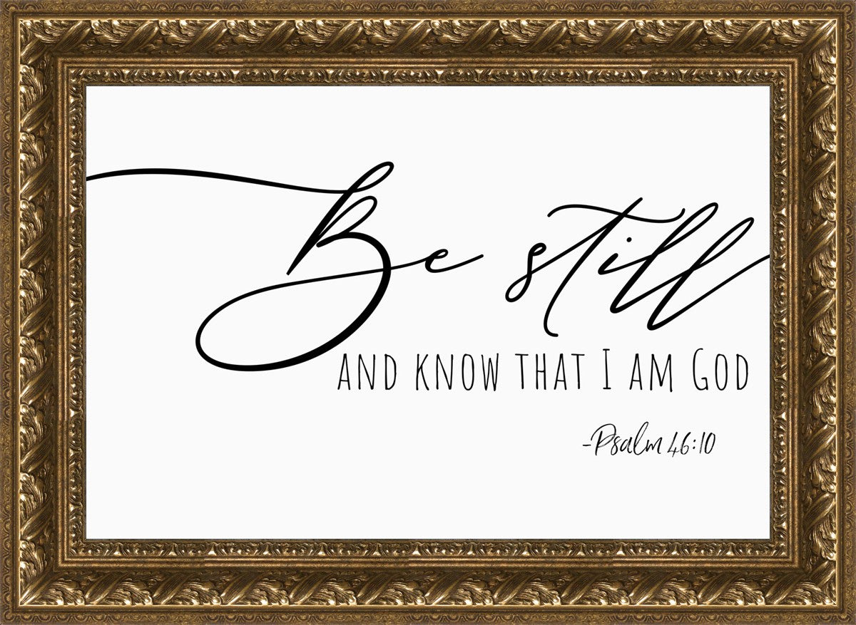 Be Still By Paige Tilly - Inspirational Wall Art Decor for Home & Office - Perfect for Living Room, Bedroom or Gift Giving