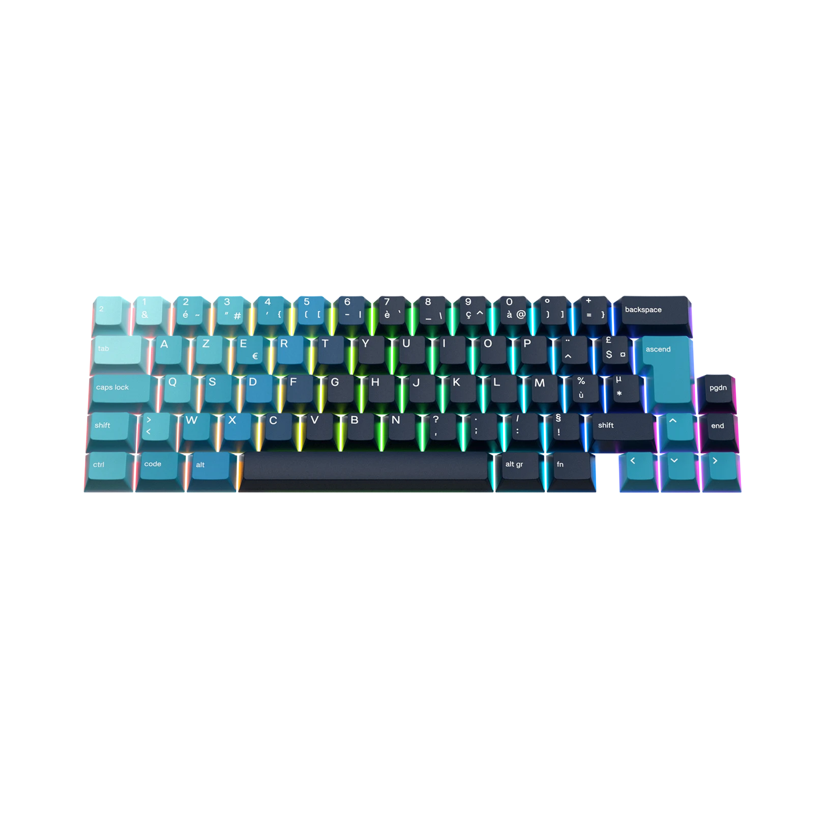 Celestial Ice FR Keycaps - Premium Custom Keycaps for Mechanical Keyboards | Perfect for Gaming, Typing & Office Work