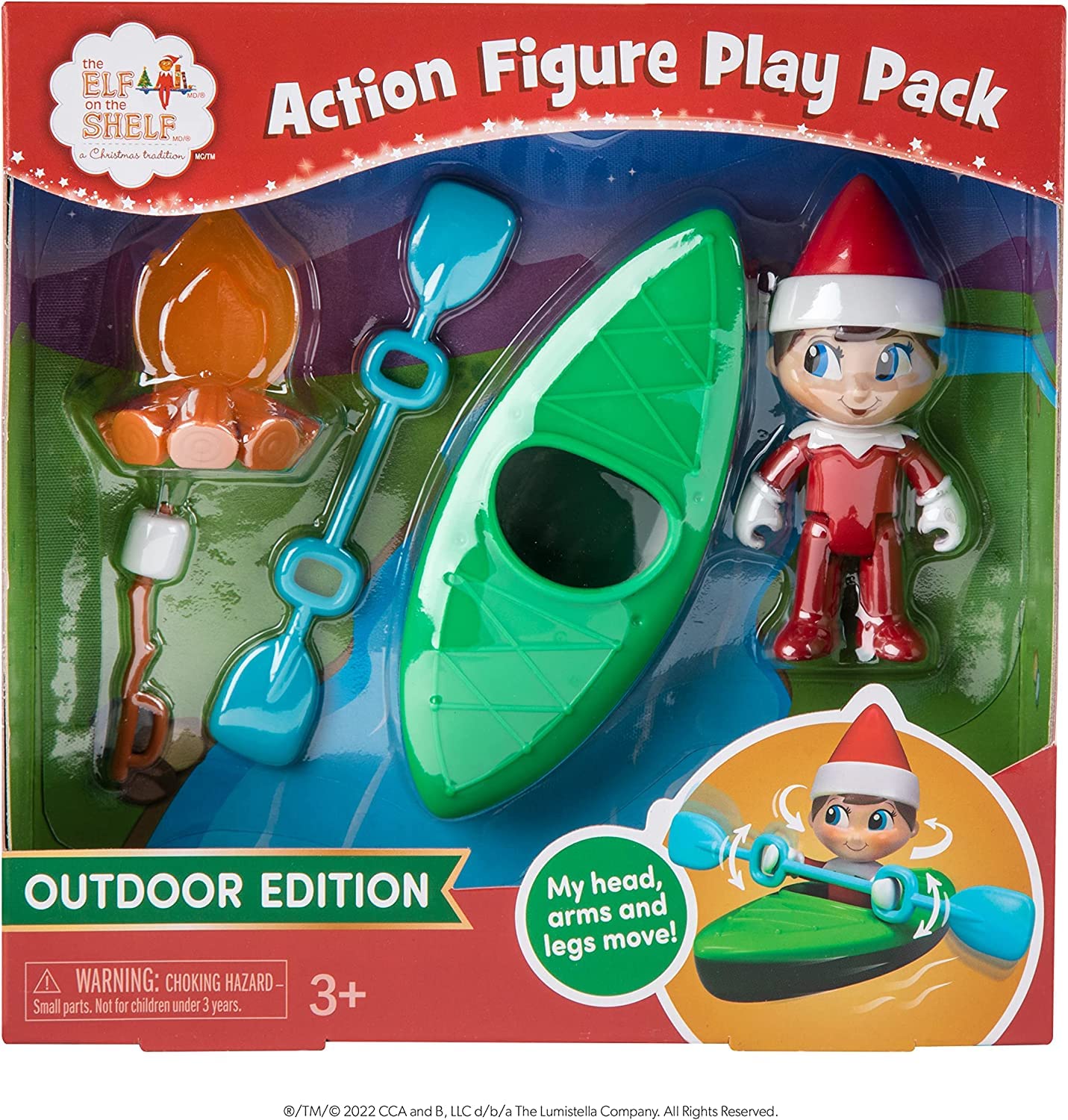 Elf on the Shelf Action Figure Play Set - Camping Adventure Edition for Kids | Christmas Tradition Toy for Family Fun & Holiday Decor