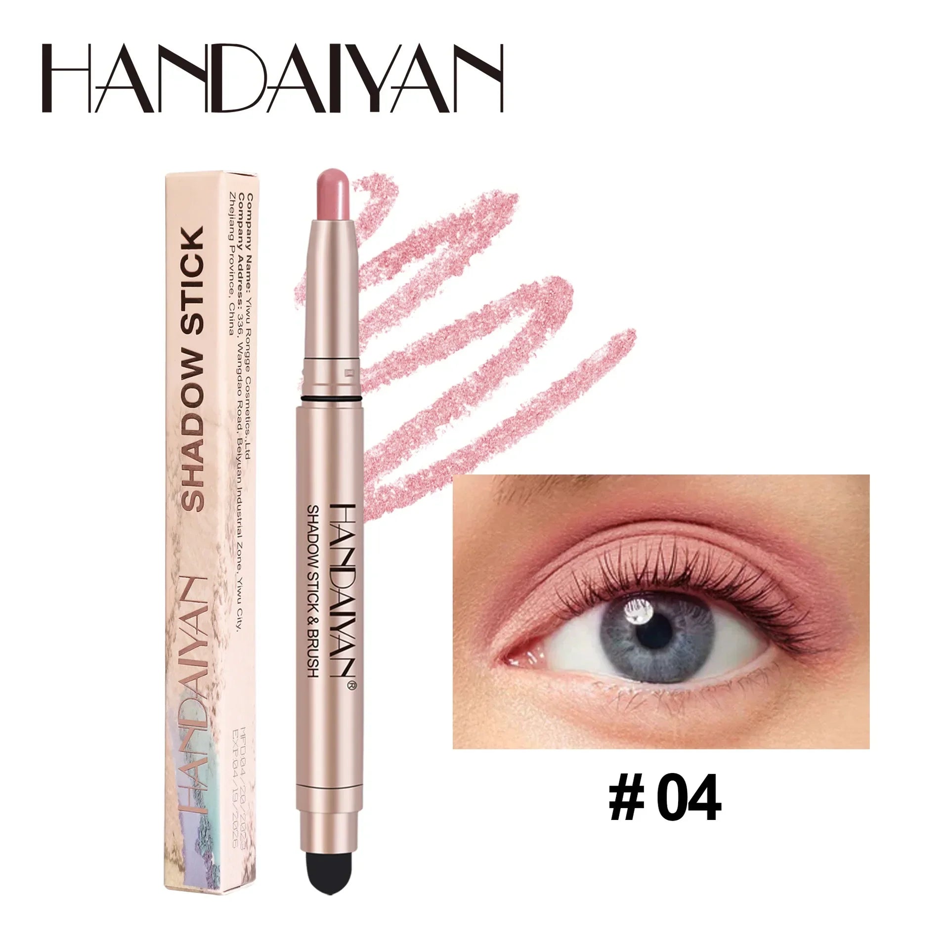 Metallic Eyeshadow Stick - Long Lasting, Waterproof & Highly Pigmented Eye Makeup for Everyday Wear & Party Looks