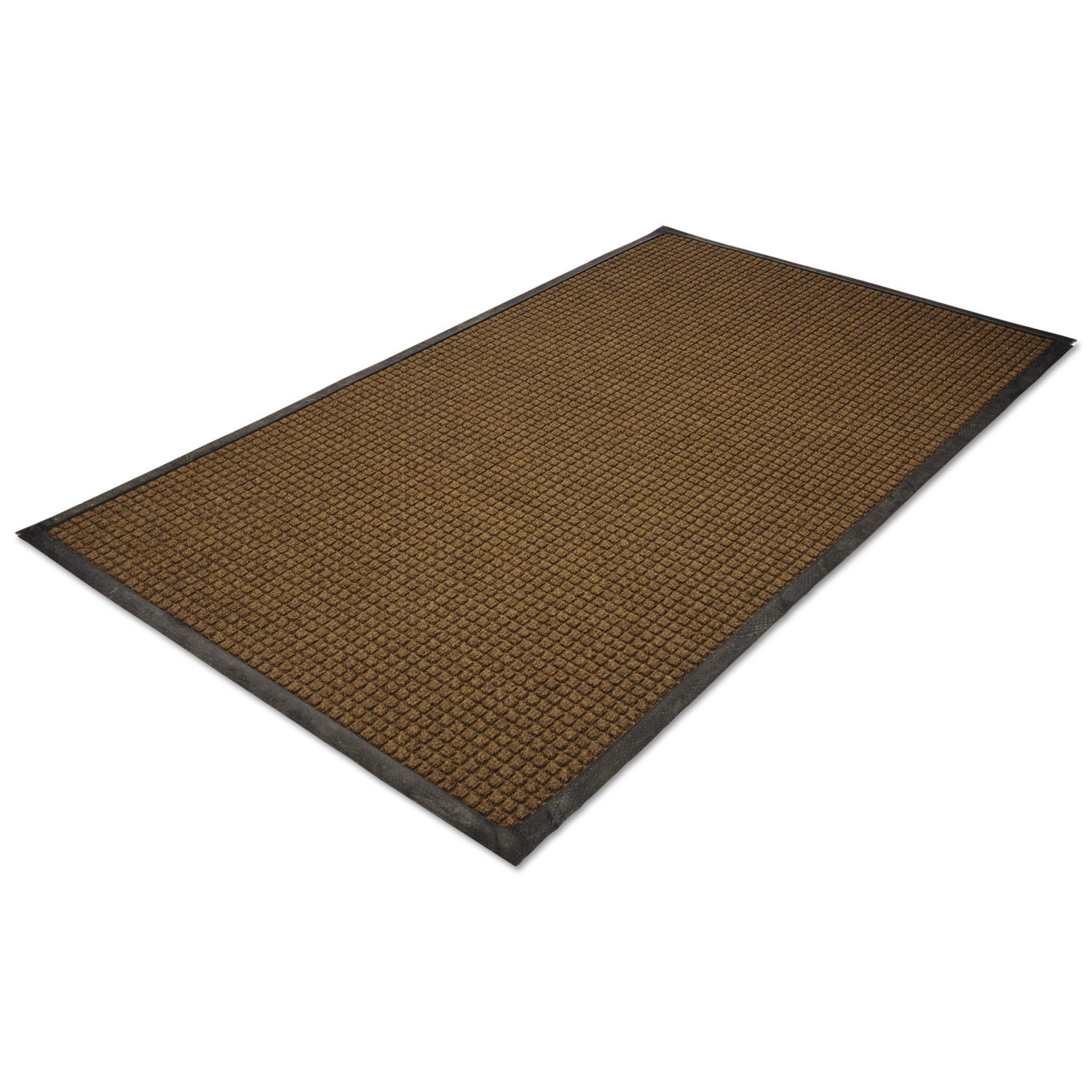 Guardian WaterGuard Indoor Outdoor Wiper Scraper Floor Mat - Heavy Duty Rubber Nylon Doormat 3x5 Feet Brown - Perfect for Entryway, Garage & Mudroom Use