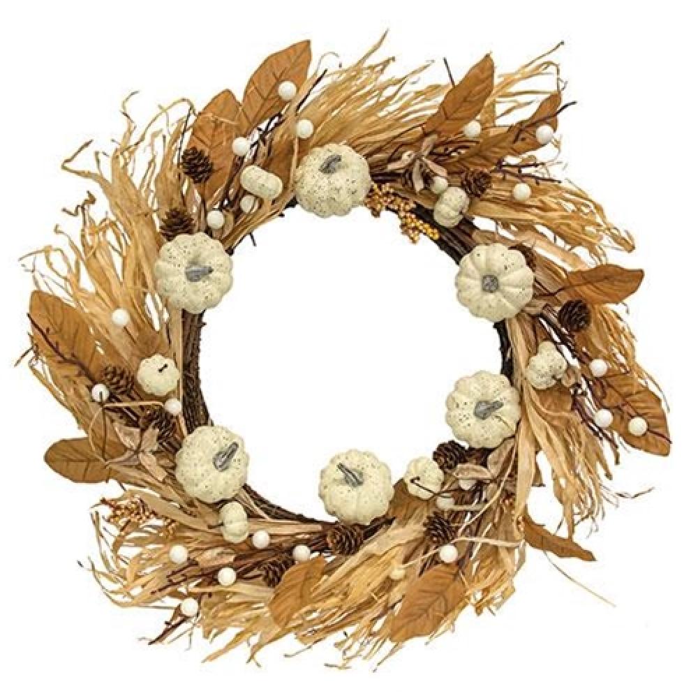 Autumn Harvest Wreath - Fall Floral Door Decor for Thanksgiving & Seasonal Home Decor | Perfect for Front Door, Fireplace & Wall Decorations