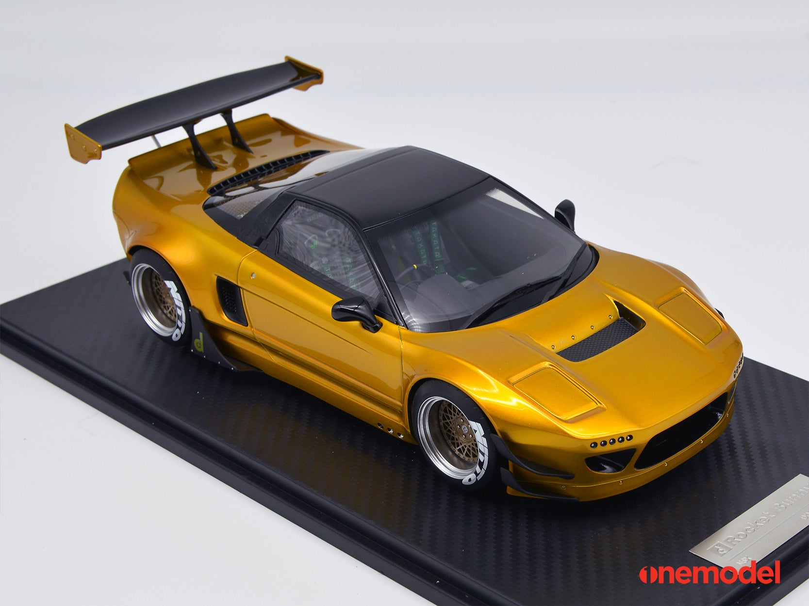 1:18 Scale Honda NSX NA1 GT Rocket Bunny Gold Diecast Model Car - Perfect for Collectors, Display, and Racing Enthusiasts