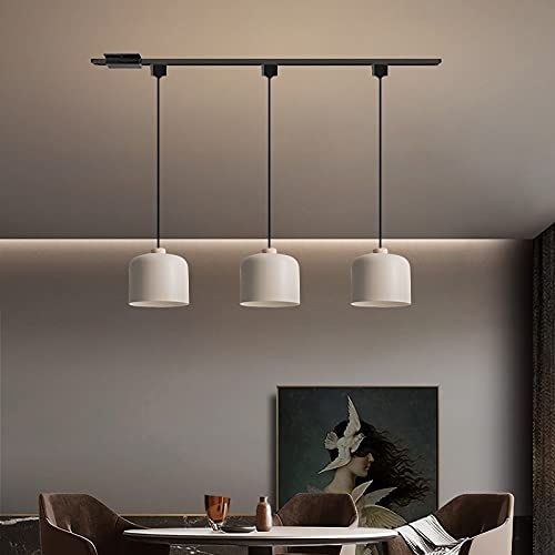 Nordic H-Type Track Lighting Pendant - 3 Lights for Cafe, Bar & Bedroom