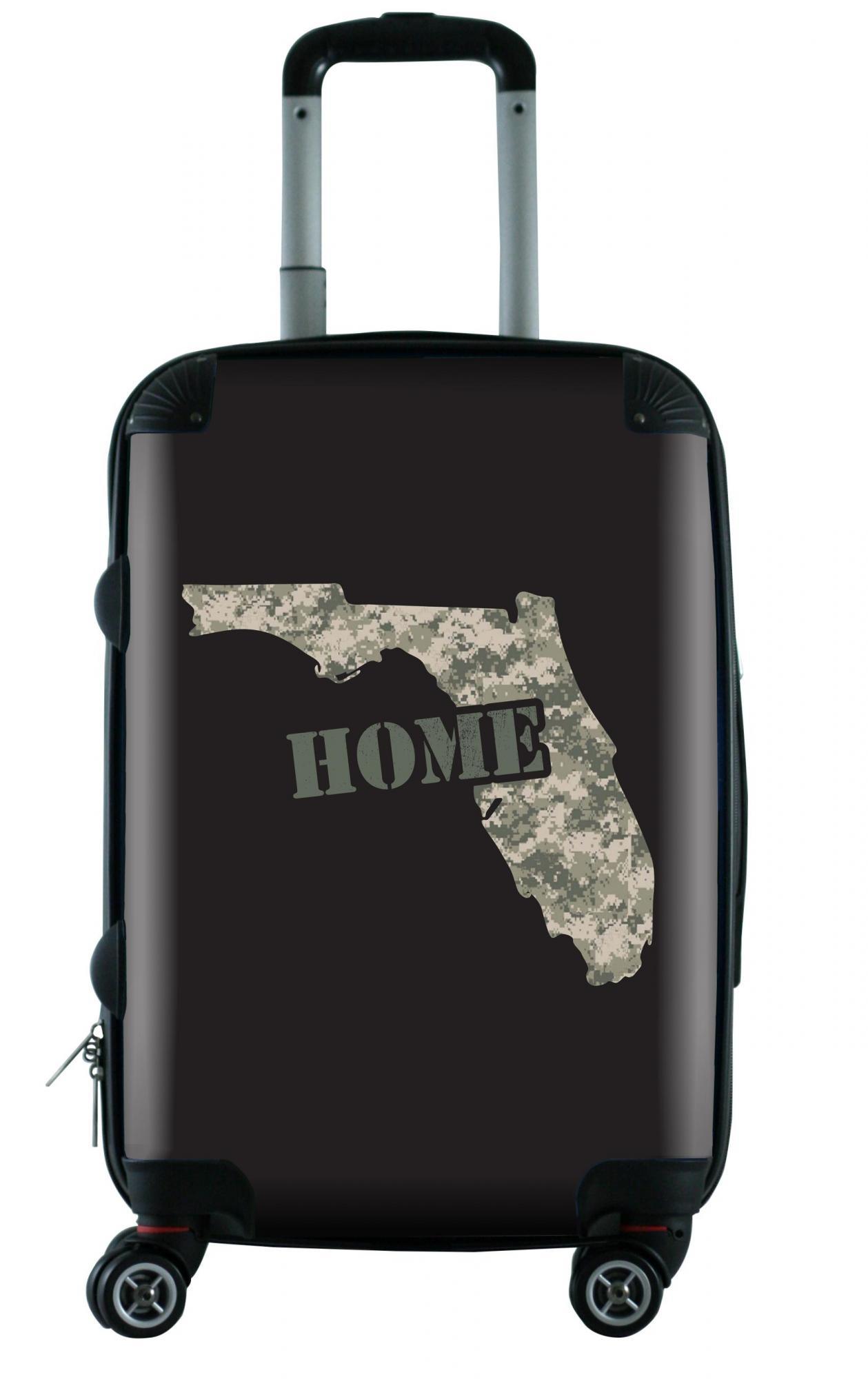 612 My Home State Florida 20 Carry On Luggage - Lightweight Durable Suitcase for Travel, Business Trips & Weekend Getaways