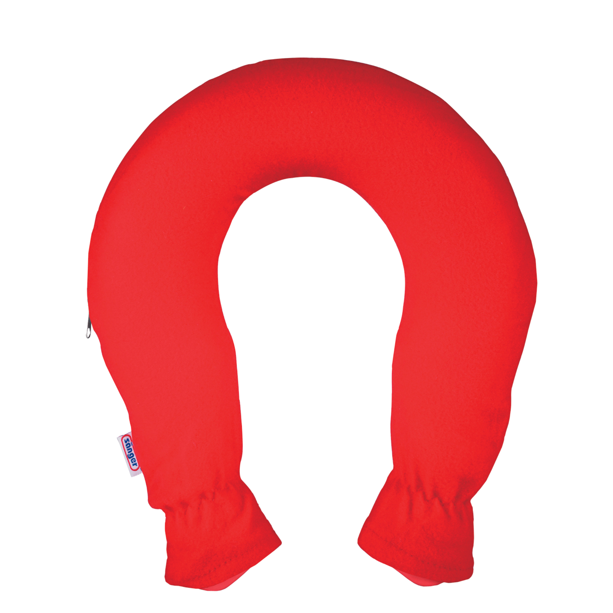 Soft Red Fleece Cover Neck Hot Water Bottle - Pain Relief for Neck & Shoulders - Perfect for Relaxation, Cold Weather & Muscle Therapy