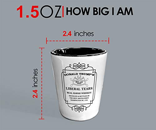 Bubble Hugs Shot Glass - No.45 Liberal Design - Real Whiskey Tears Glass - Perfect for Parties, Bars & Whiskey Tasting Events