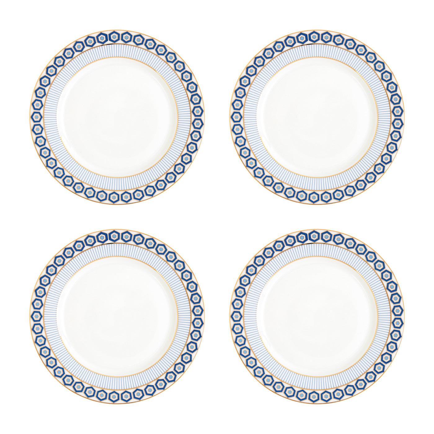 Premium Newport Salad & Dessert Plates Set - Elegant Porcelain Dinnerware for Parties, Holidays & Everyday Dining