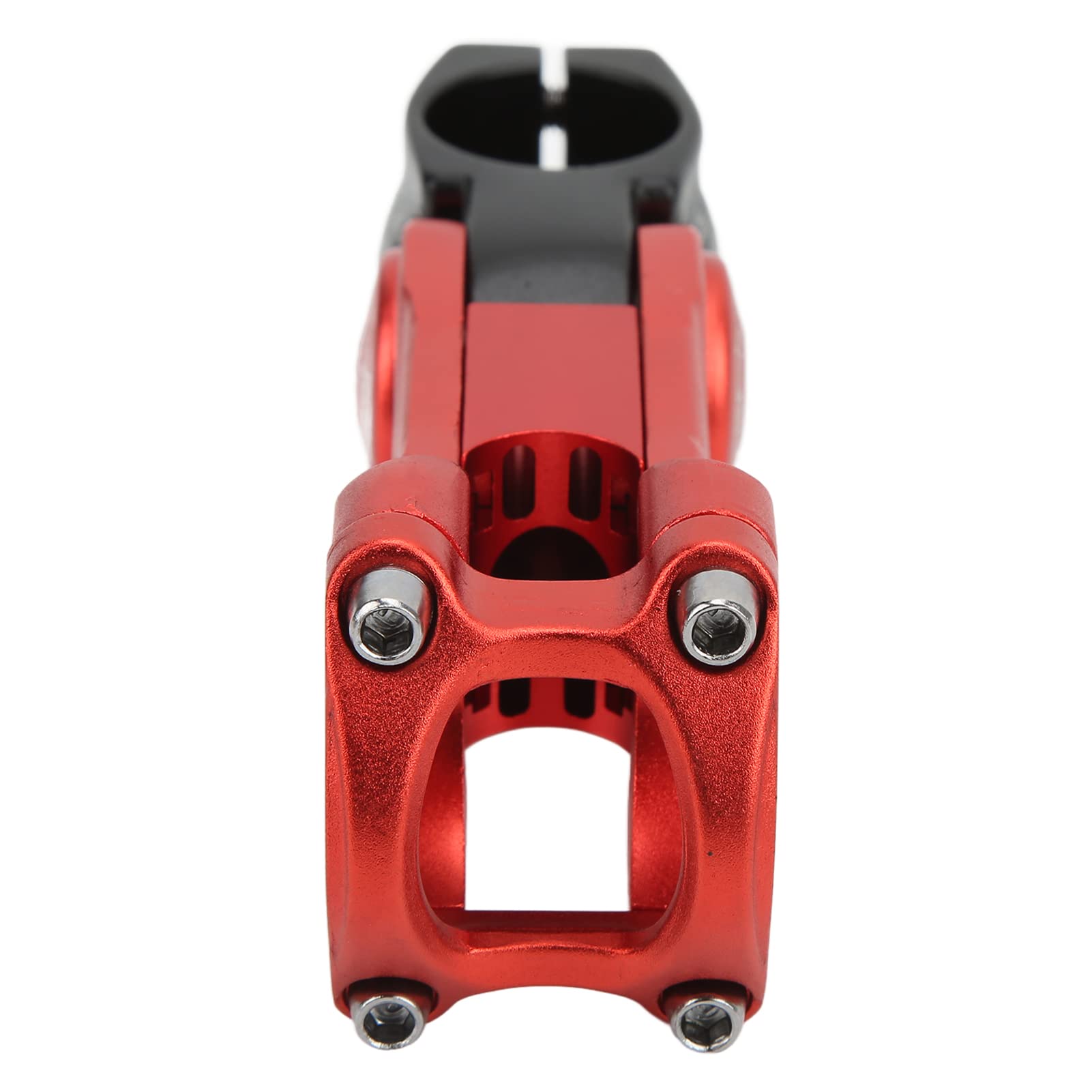 Alomejor Adjustable CNC Machined Bike Handlebar Stem - Hollow Design for Mountain & Road Bikes (Red/Black) | Perfect for Commuting, Trail Riding & Performance Cycling