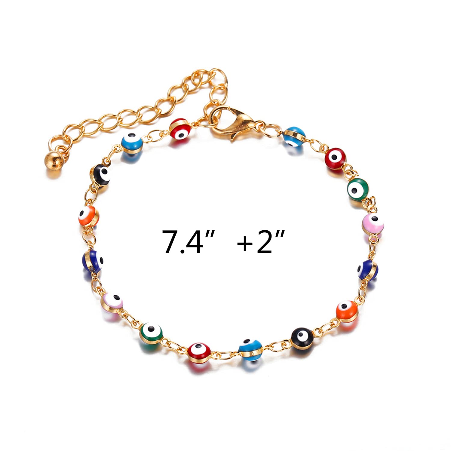 Gold Ankle Bracelets for Women - Dainty Paperclip Link Chain Anklets - Summer Beach Vacation Jewelry - Perfect for Outfits & Gifts