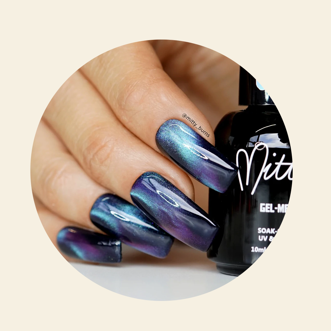 Mitty Cat Eye Gel Polish Genie 15ml - Long Lasting UV LED Nail Polish for Salon Quality Manicures at Home | Perfect for Nail Art, Parties & Special Occasions