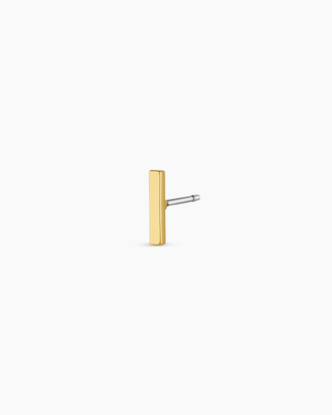 Bar Single Stud Earrings for Women - Minimalist Gold & Silver Hoop Earrings - Perfect for Everyday Wear, Parties & Gifts
