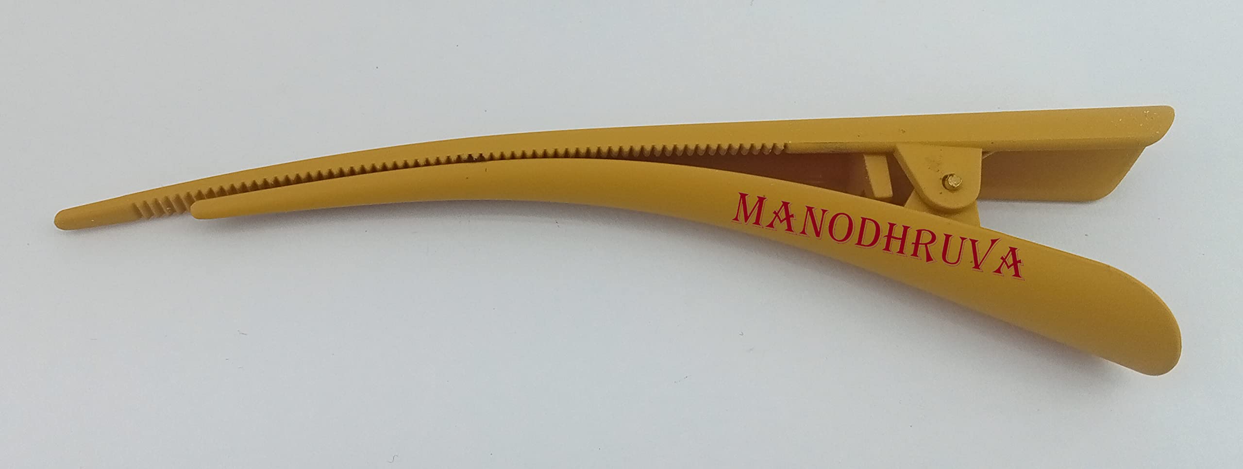 MANODHRUVA 6-Piece Colorful Alligator Hair Clips with Teeth - Long Strong Hold Hair Clips for Women & Girls (Pack of 6) - Perfect for School, Parties, and Everyday Hairstyles