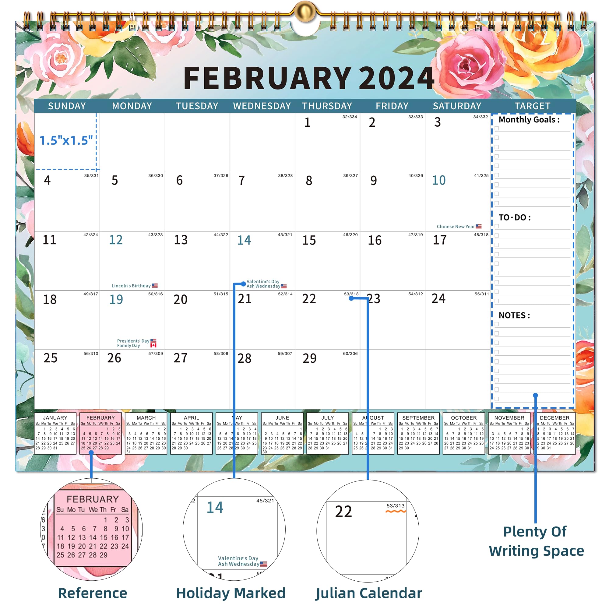 2024-2025 Magnetic Refrigerator Calendar Planner - 15