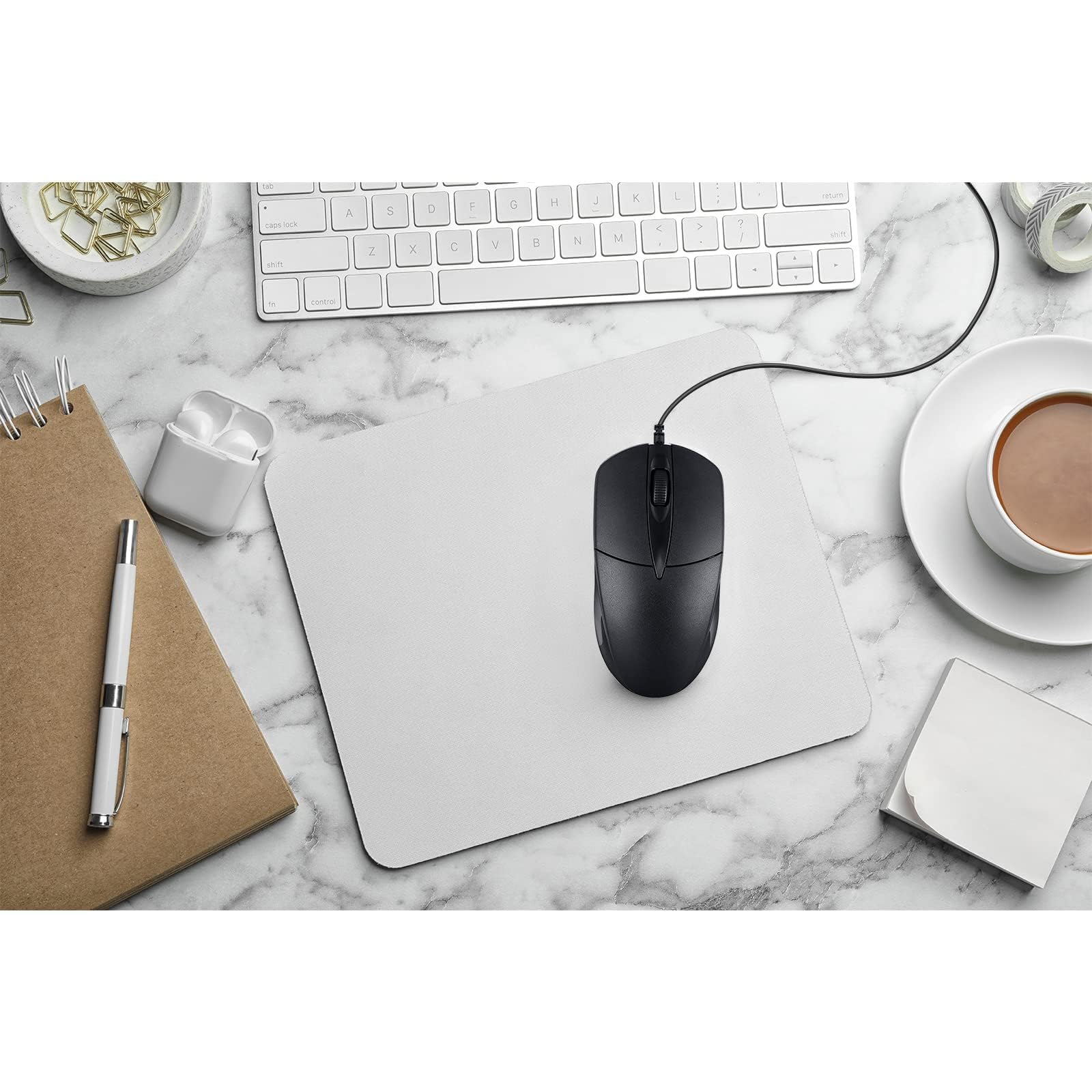 100 PCS Black Wired USB Computer Mouse Bulk - 1000 DPI 3-Button Corded Mouse for Home Office, Noiseless & Ergonomic Design - Perfect for Desktop PC, Laptop, Gaming & Business Use