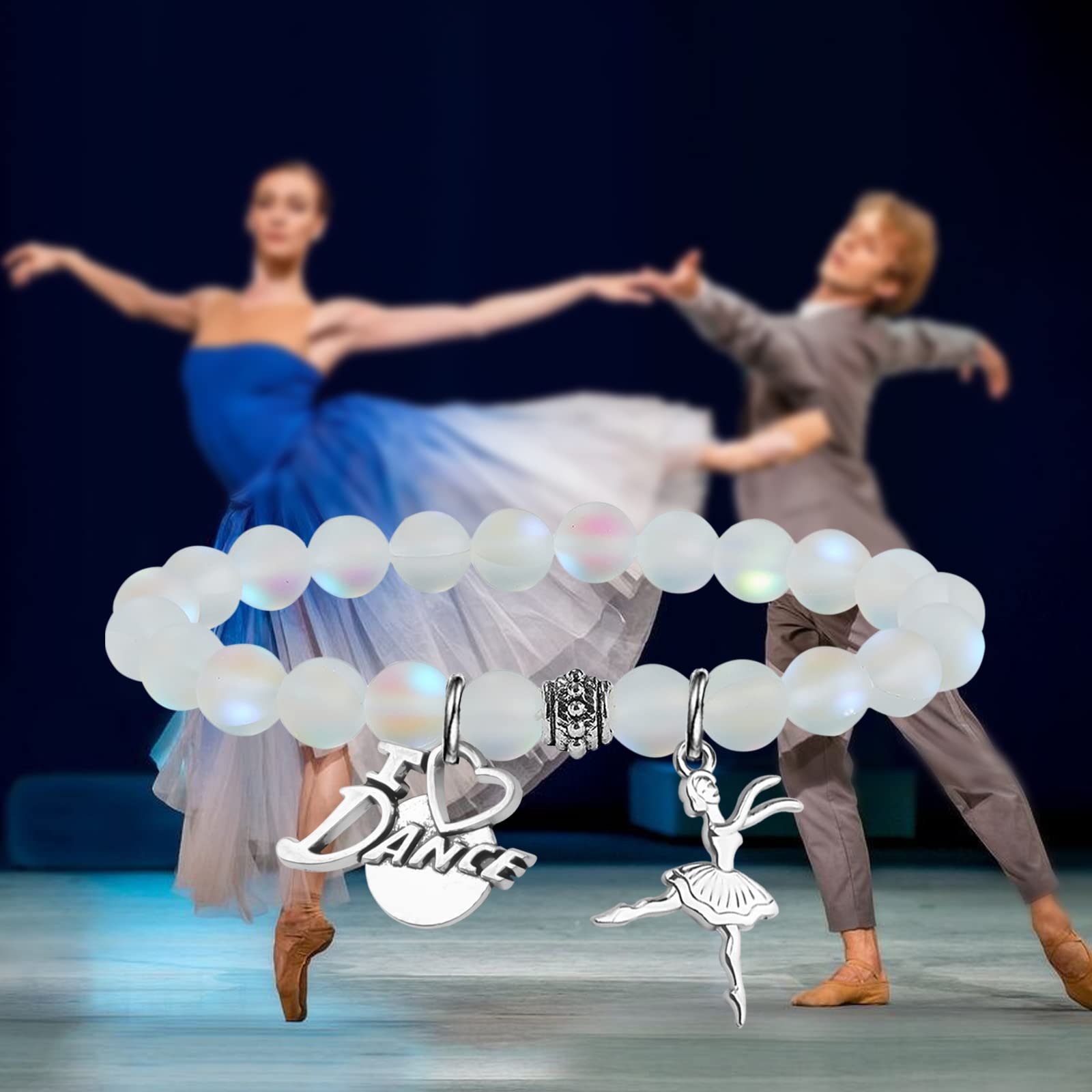 UJIMS Dance Bracelet - Elegant Jewelry Gift for Dancers, Dance Teachers & Instructors - Perfect for Recitals, Performances & Dance Partner Appreciation