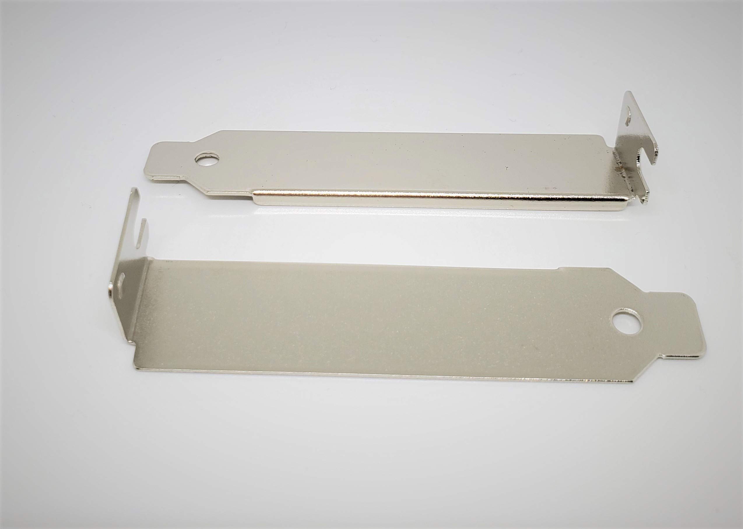 Connectors Pro - 25-Pack PC Computer Low Profile Back Expansion Slot Cover, L Blank Stainless Steel Bracket for PC Builds and Upgrades