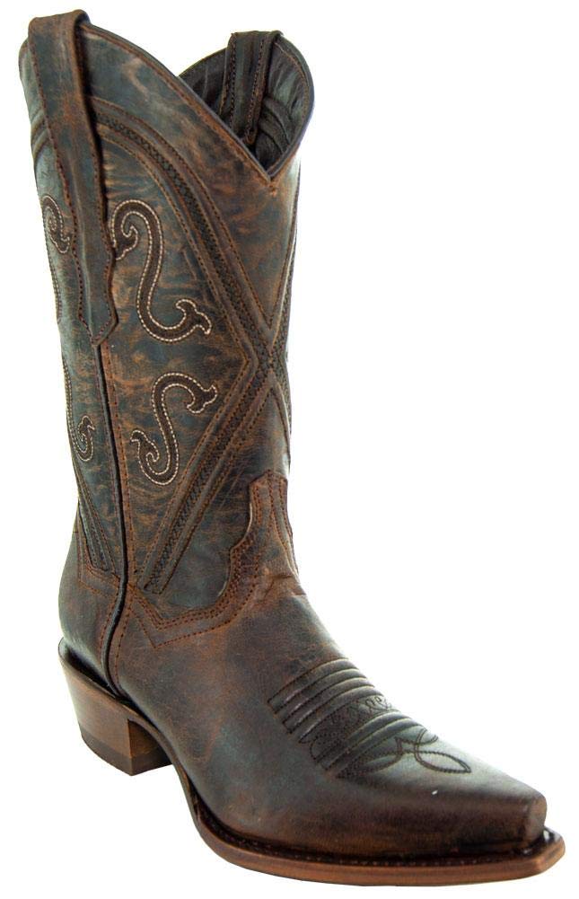 **Soto Boots Women's Cheyenne Genuine Leather Cowgirl Boots – Handmade Western Boots with Snipped Toe (Style M50041) | Best for Rodeo, Country Dancing, Horseback Riding & Everyday Wear | Perfect for Western Fashion, Festivals, Outdoor Adventures & Country Concerts | Ideal for Cowgirl Style, Line Dancing, Ranch Work, and Casual Outfits**