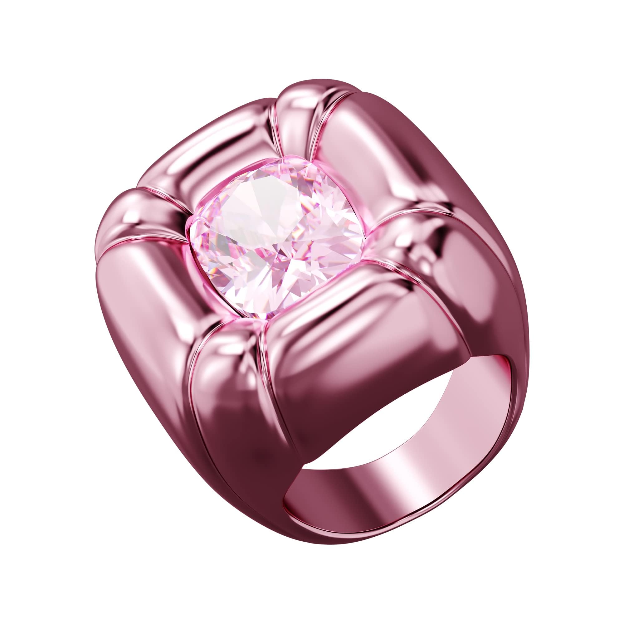 Swarovski Dulcis Cocktail Ring with Pink Crystals - Elegant Jewelry for Women | Perfect for Parties, Weddings & Special Occasions