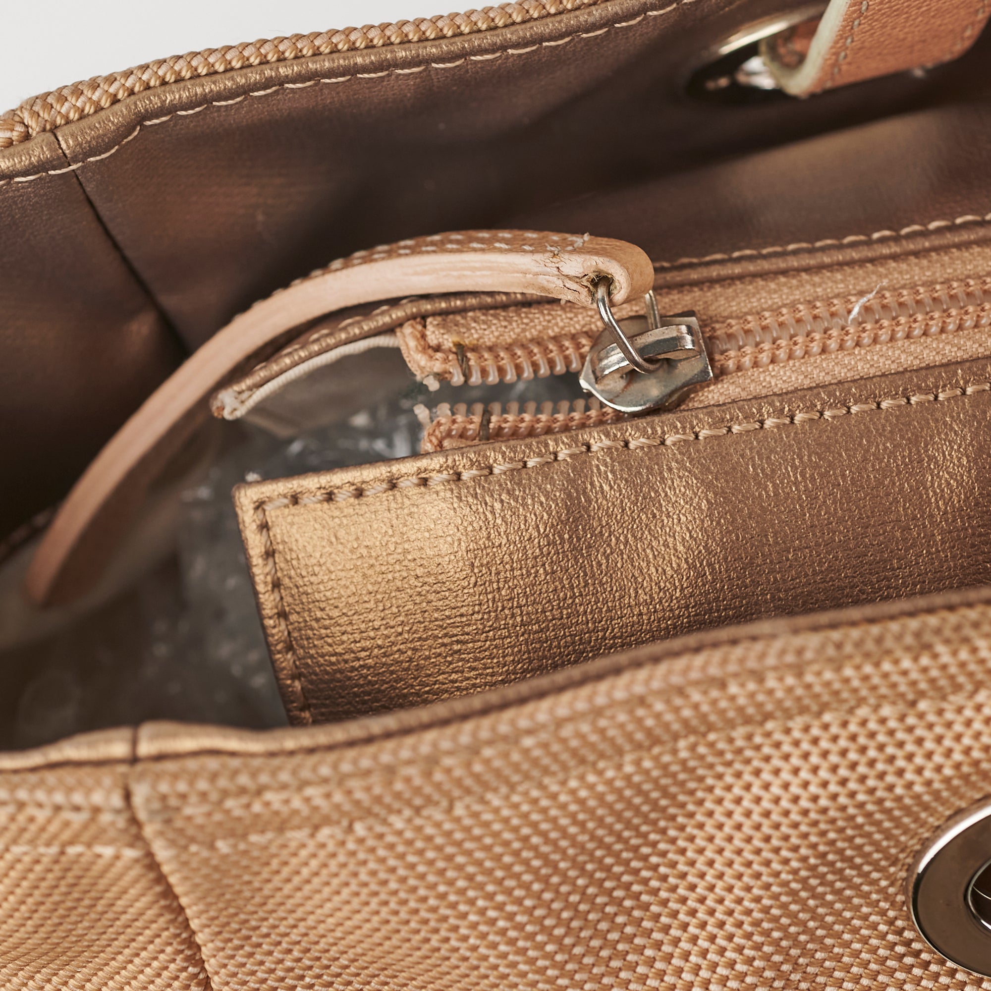 Chanel Bronze Leather Tote Bag for Women - Luxury Designer Handbag for Work, Travel & Everyday Use