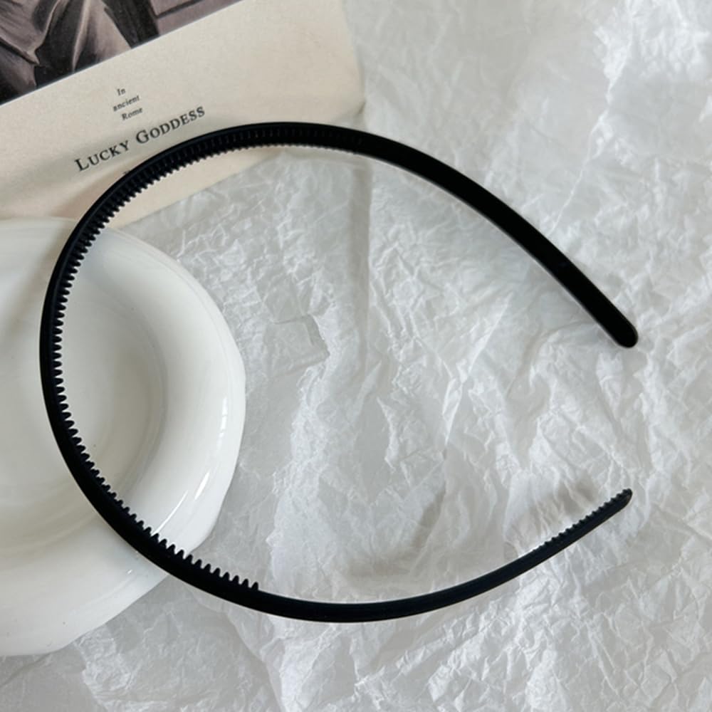 Slim Black Alice Hair Bands for Women & Girls - Fashionable Headband Hair Accessories for Everyday Wear, Workouts, and Special Occasions