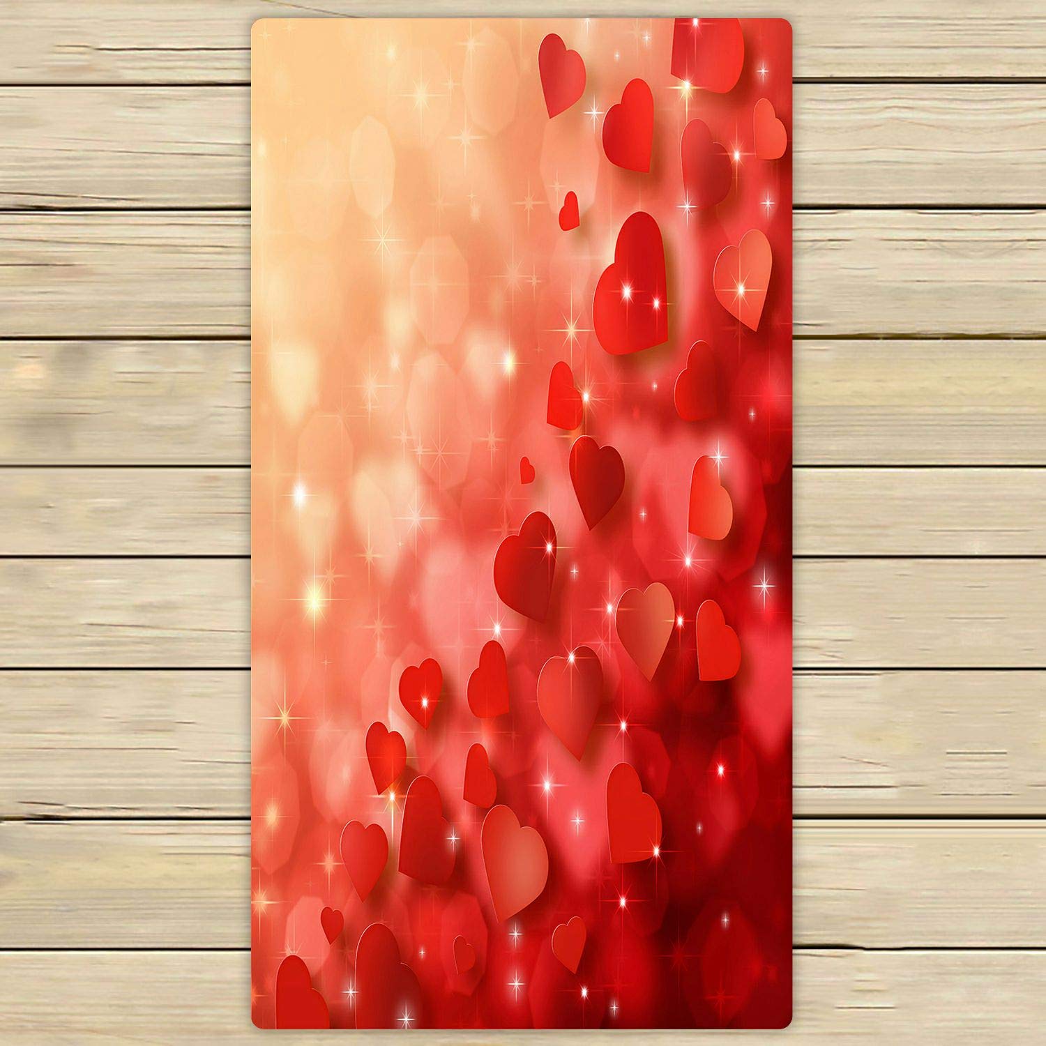 ABPHQTO Abstract Valentine's Day Towels - 30x56 Inch Soft Absorbent Beach, Bath & Pool Towels for Travel, Spa & Sports | Perfect for Valentine's Gifts, Romantic Getaways & Beach Vacations