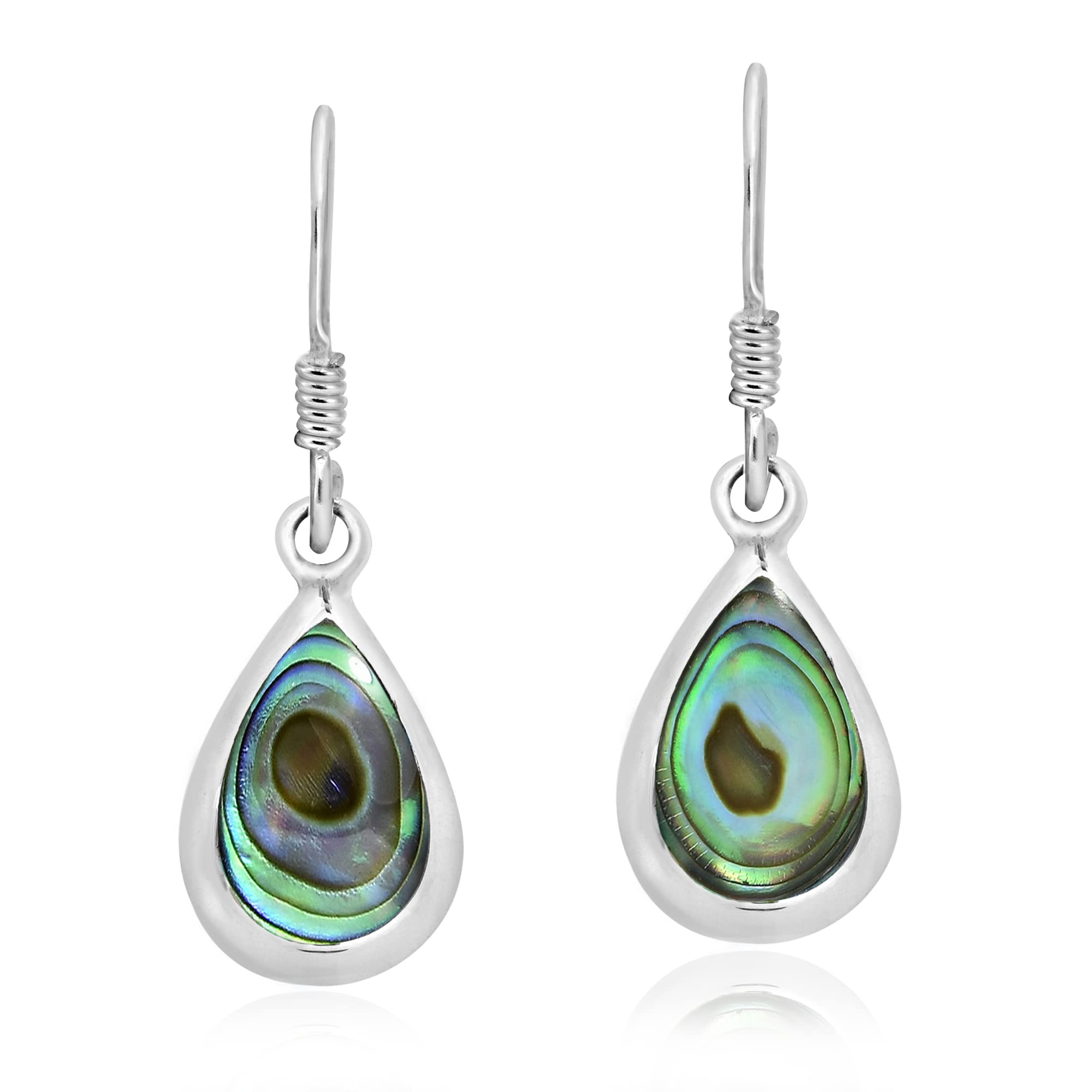 Simple Elegance Teardrop Stone .925 Sterling Silver Dangle Earrings for Women | Hypoallergenic Sterling Silver Jewelry Gift | Perfect for Weddings, Parties & Everyday Wear