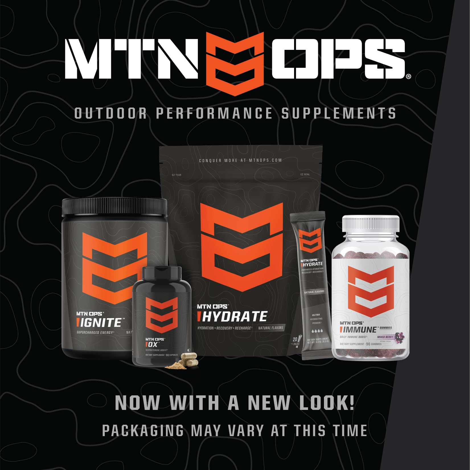 MTN OPS Ignite Supercharged Energy Drink Mix - 45 Servings, Citrus Bliss Flavor | Pre-Workout & Outdoor Adventure Boost
