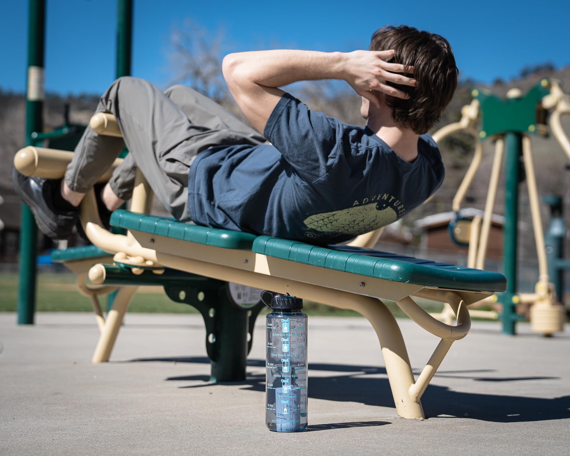 Nalgene Motivational Water Bottle with Filter | BPA-Free, Dishwasher Safe | for Gym & Outdoor