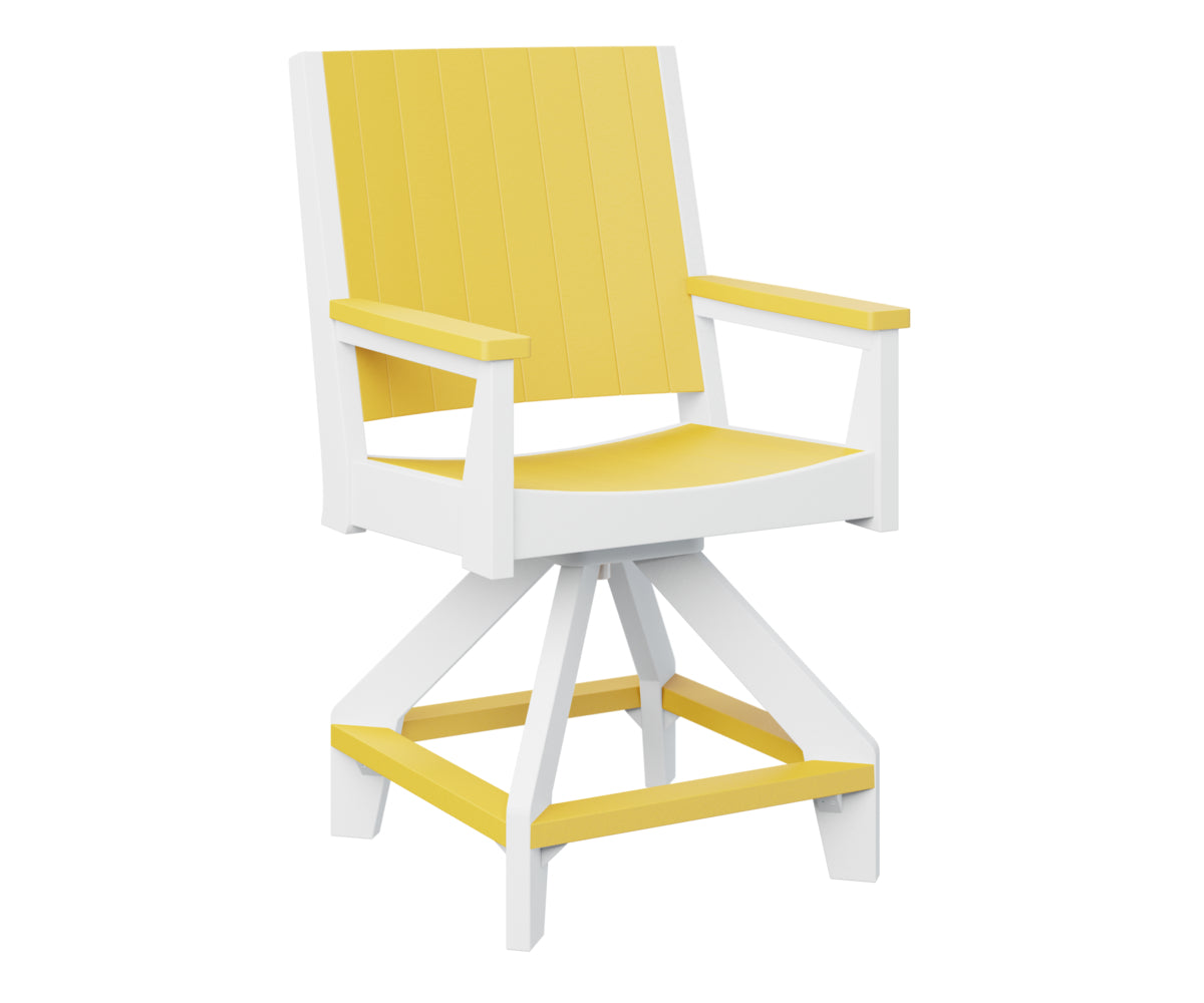 Berlin Gardens Mayhew Swivel Bar Stool - Adjustable Height Counter Chair for Kitchen Island, Breakfast Bar & Home Pub Use