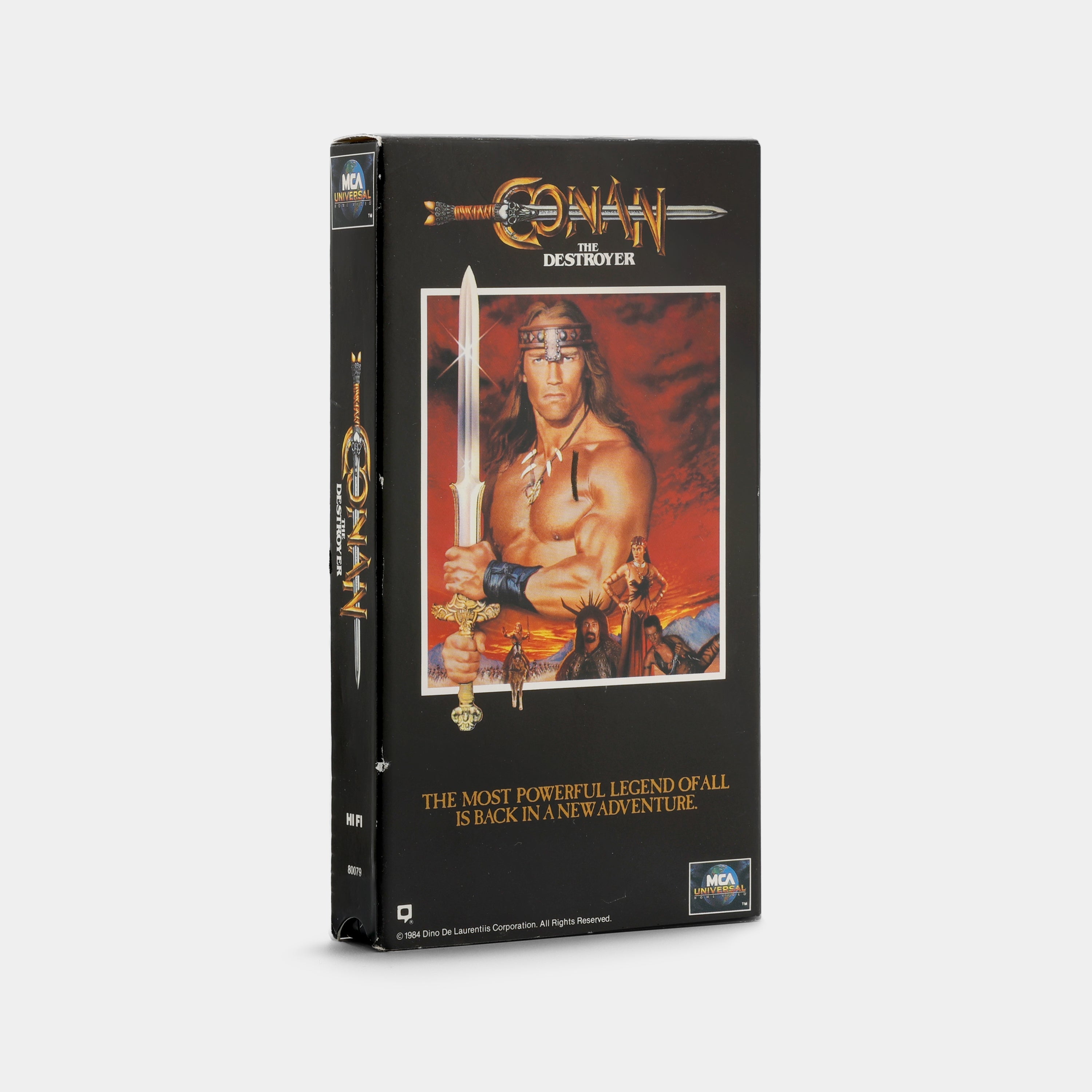 Conan the Destroyer VHS Tape - Classic 1984 Fantasy Adventure Movie - Perfect for Collectors & 80s Film Enthusiasts - Great for Movie Nights & Nostalgic Gift Giving