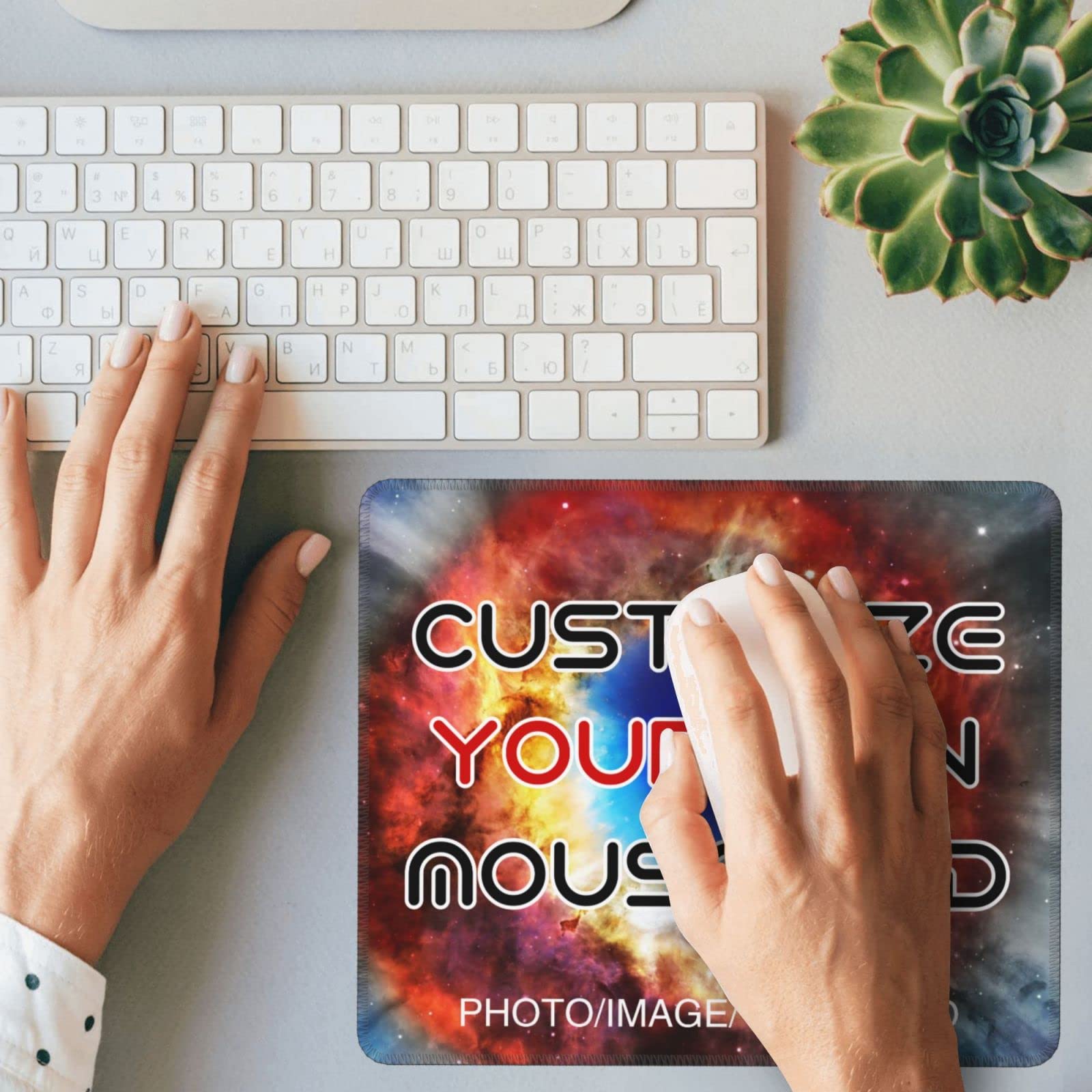 Custom Gaming Mouse Pad - Personalized with Picture, Text & Logo | Non-Slip Rubber Base | Perfect Gift for Gamers & Office Use | Ideal for PC, Laptop & Gaming Setup