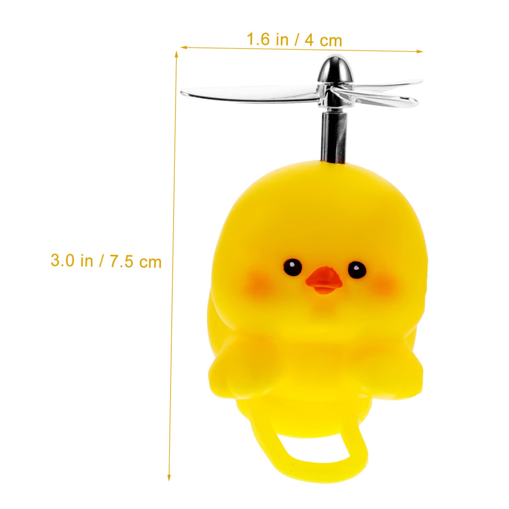 GOOHOCHY Bike Handlebar Spinner - Rotating Propeller Duck Ornament for Bicycle Accessories | Fun Cycling Decor for Kids & Adults