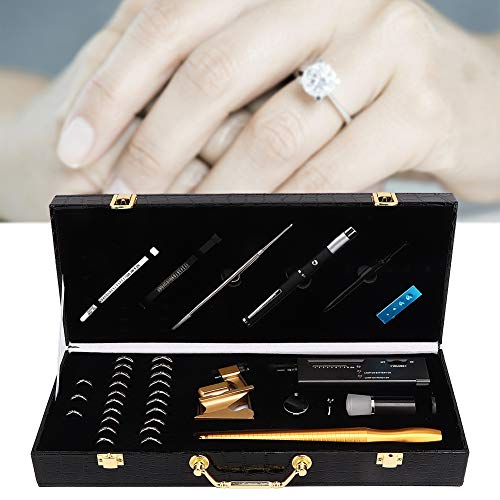 Professional Jewelry Ring Sizer & Diamond Detector Tool - Accurate Ring Measuring Gauge for Jewelry Makers, Repair Technicians & Jewelers (Perfect for Engagement Ring Sizing, Jewelry Repair & Gemstone Verification)