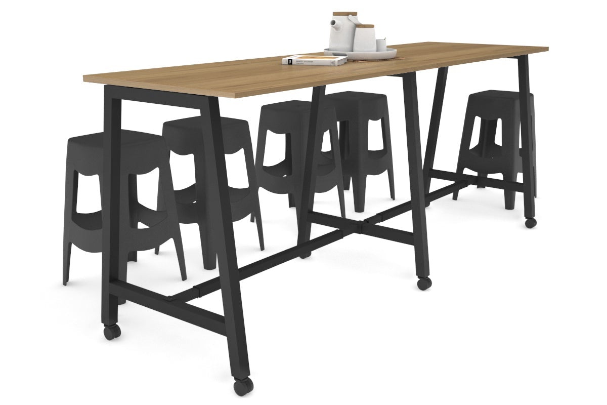 Quadro A Legs Large Counter Table 2400L x 700W - Heavy Duty Metal Frame for Restaurant, Bar, Kitchen & Commercial Use